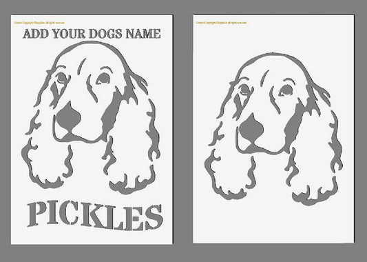 Personalised Custom Text Stencil, Custom Dog Stencil