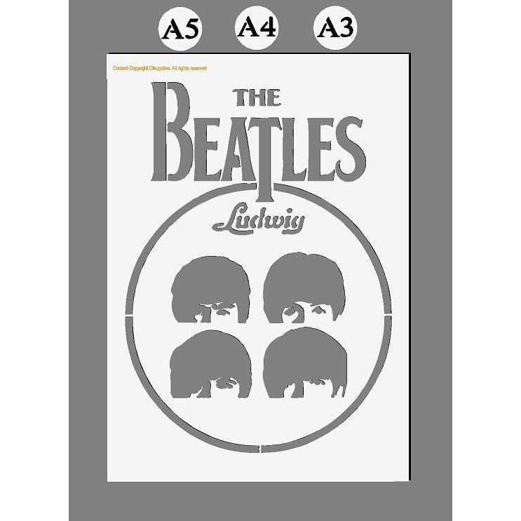 The Beatles, Mylar Stencil, Fab 4 Stencils