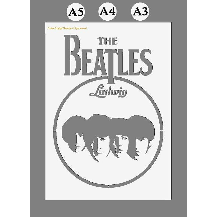 The Beatles, Mylar Stencil, Fab 4 Stencils