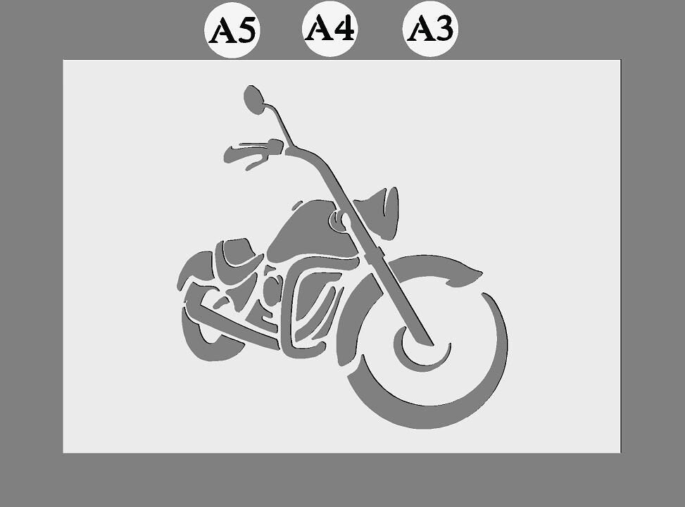 Motor Bike Mylar Stencil A5/A4/A3 sizes 190 micron