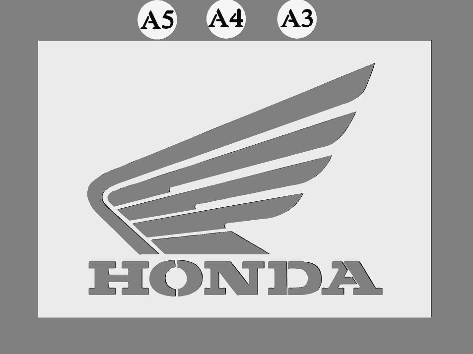 Honda Motor Bike Mylar Stencil A5/A4/A3 sizes 190 micron