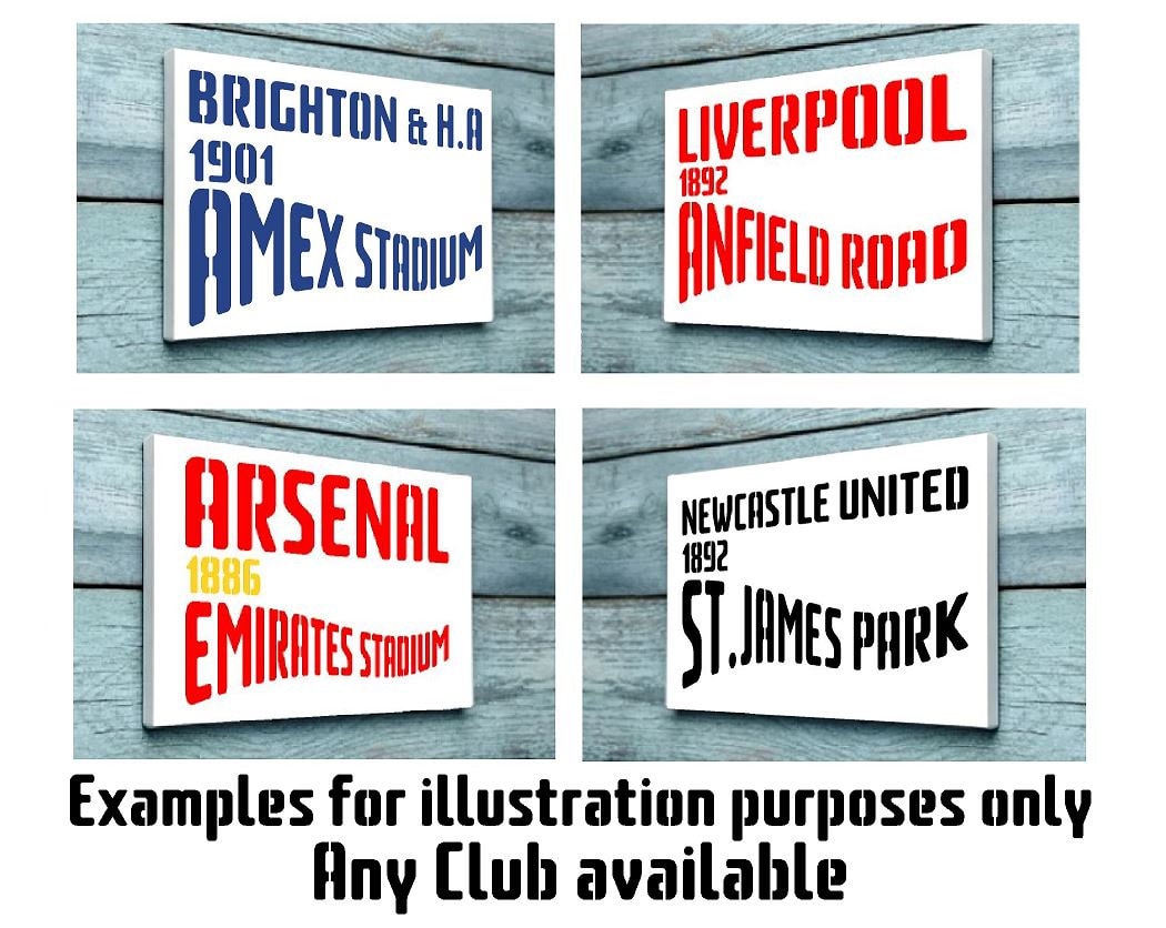 Football Club of your choice Mylar Stencil