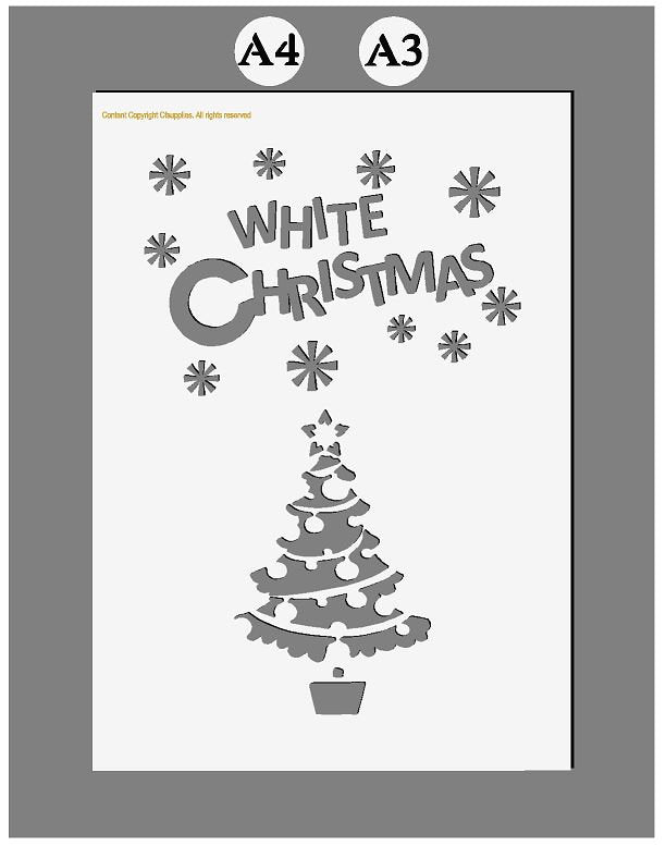 Christmas Mylar Stencils | Snow Spray stencil |  A3/A4 sheet sizes