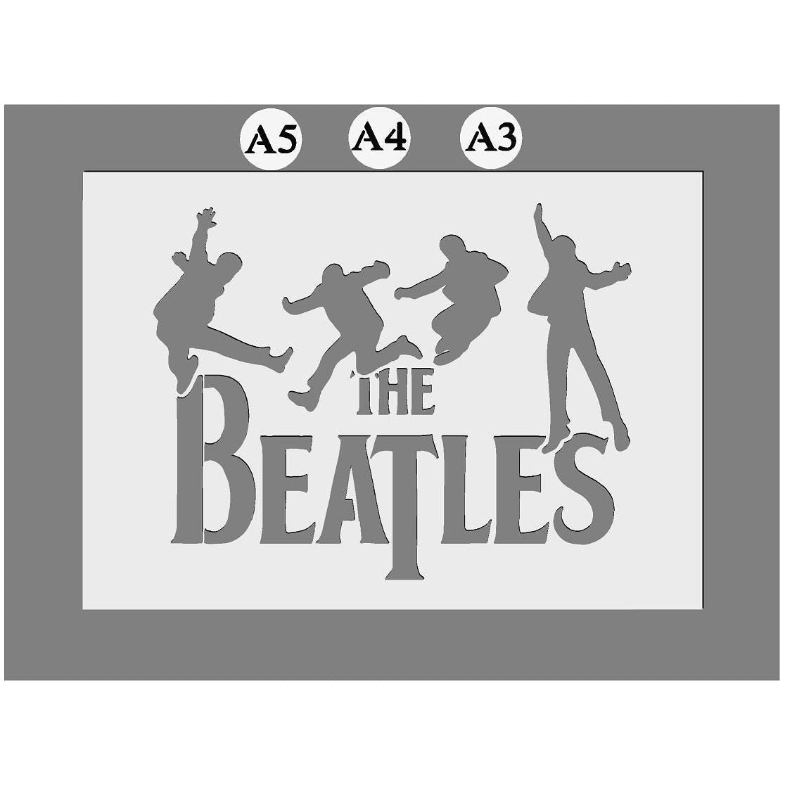 The Beatles Mylar Stencil