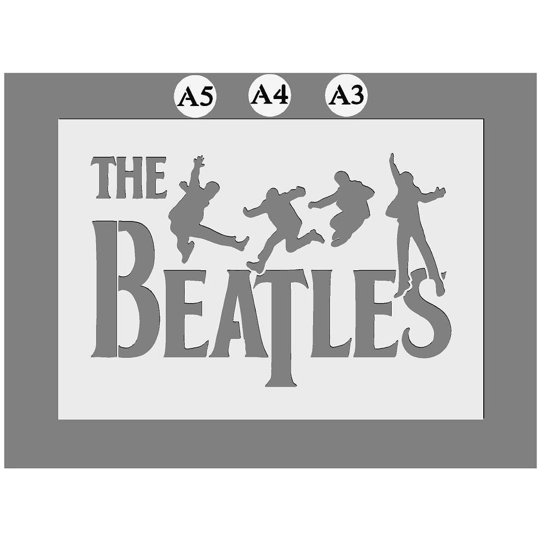 The Beatles Mylar Stencil  Fab 4