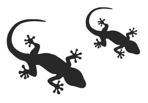 GECKO LIZARD Reusable Mylar Stencil in A4 sizes 190 micron