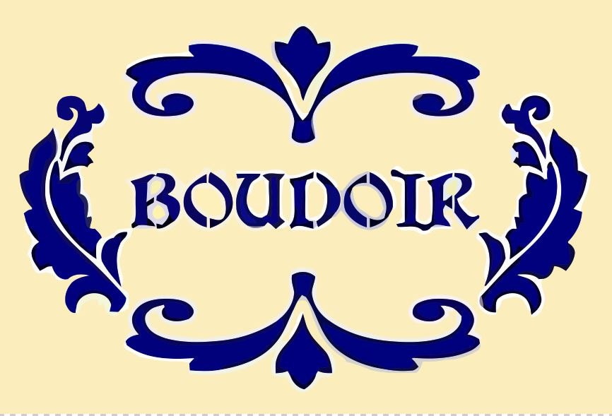 Vintage Stencil | Boudoir A5/A4/A3 stencil sizes 190 micron (8)