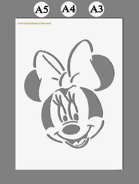 Mini Mouse Disney Stencil (2)
